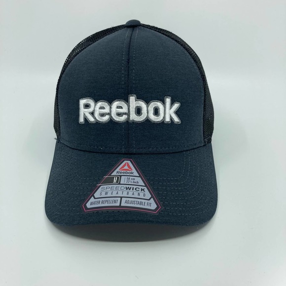 Reebok Other - New Reebok Logo Water Repellent Speedwick Sweatband Trucker Snapback Hat